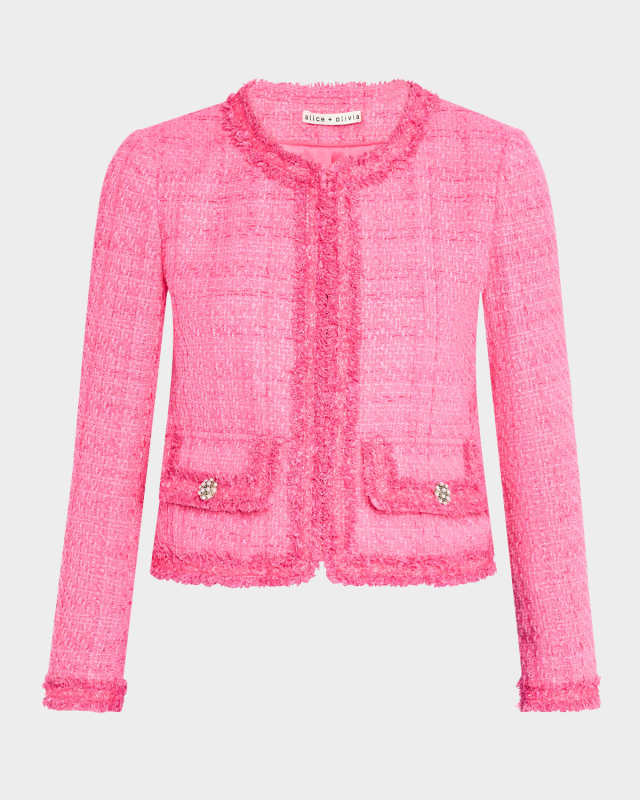 Landon Cropped Tweed Jacket